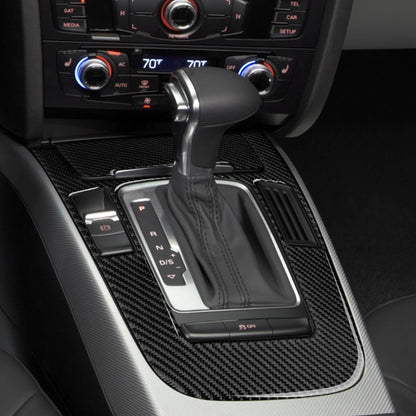 Car Center Console Gear Shift Panel Set, For Audi A4 S4 RS4 A5 S5 RS5 (2007-2016) Carbon Fiber Interior Sticker Trim Accessories