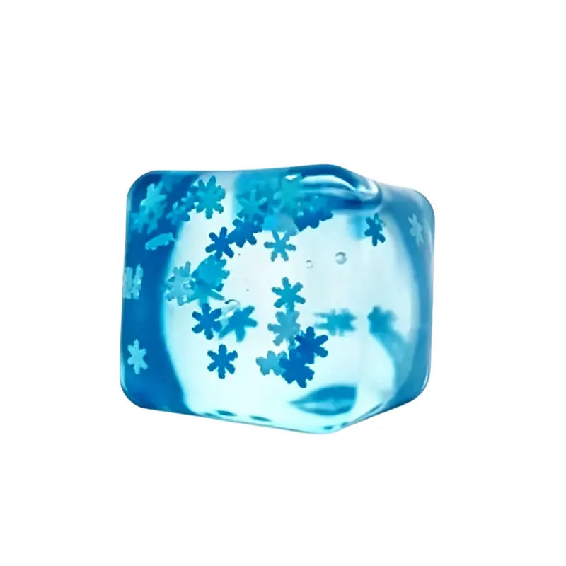 Squishy Toy Snowflake Ice Cubes Slow Rising Rebound Sensory Fidget Toy Soft  Touch Ice Cubes Stress Relief Squeeze Toy Xmas Gift