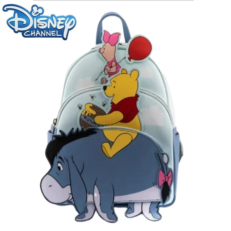 Winnie The Pooh Triple Pocket Mini Backpack Bags