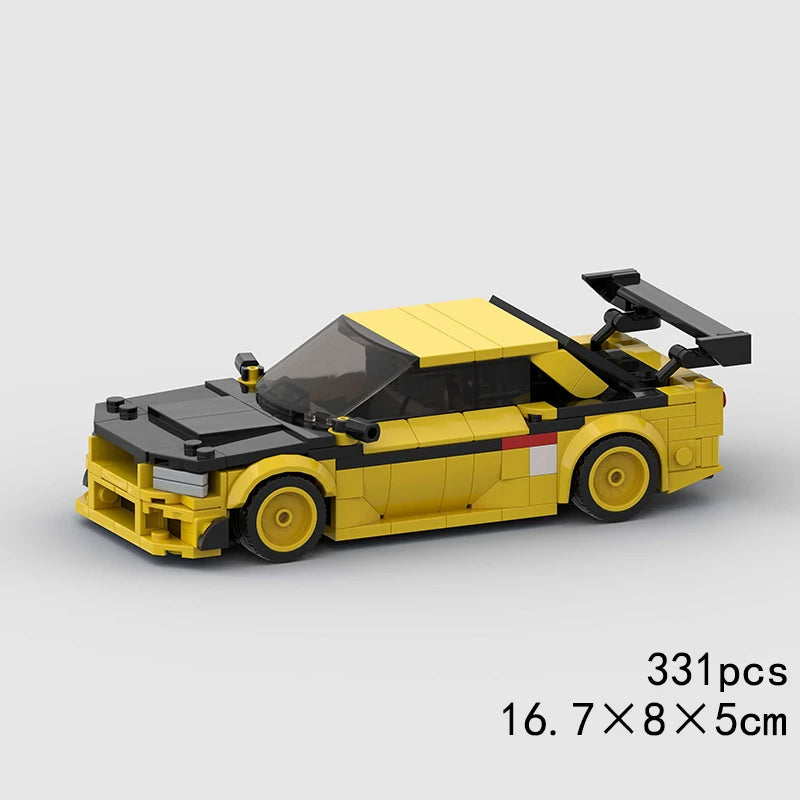MOC Speed Sports Super Race Car Model Building Blocks Pickup Police Bricks City Racing Vehicle SUV Technical Rally Sport Toy