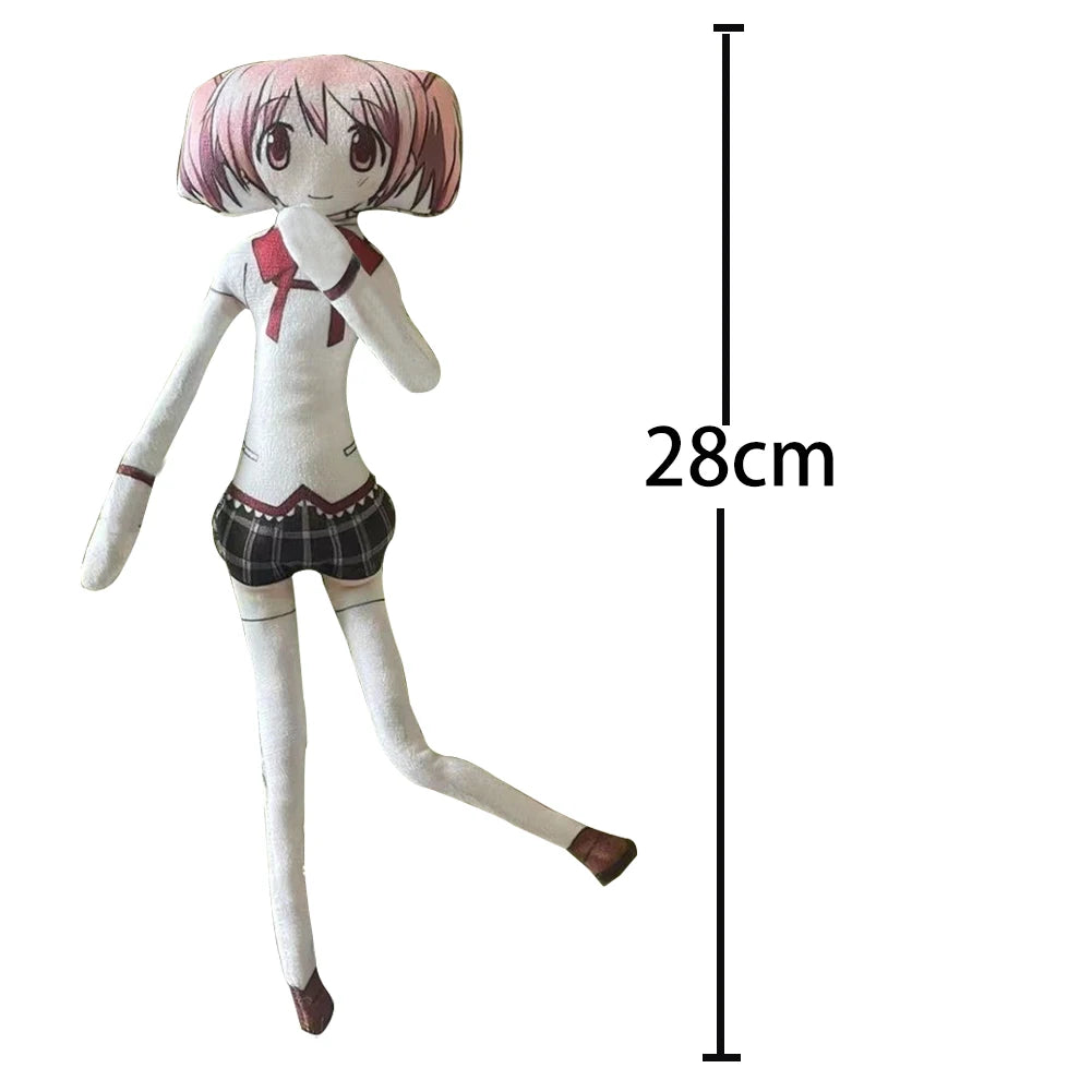 Anime Kaname Madoka Plush Toys Miki Sayaka Tomoe Mami Akemi Homura Figure Magical Girl Toy Abstract Doll DIY Model Birthday Gift