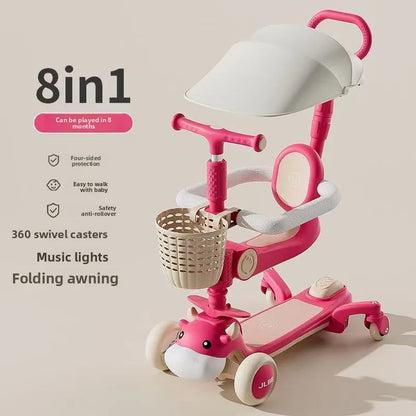 6-in-1 Toy Scooter for Boys and Girls – Children’s Scooter, Ideal for Developing Children’s Balance
