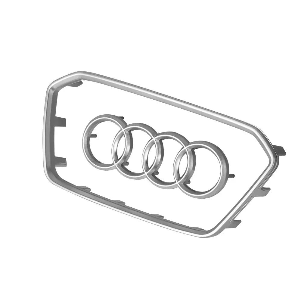 Automobile Steering Wheel Logo Bright Frame Strip Electroplated Car Logo Sticker For Audi A3 A4 B8 8P B9 8V A5 A6 C7 A7 Q3 Q5 Q7