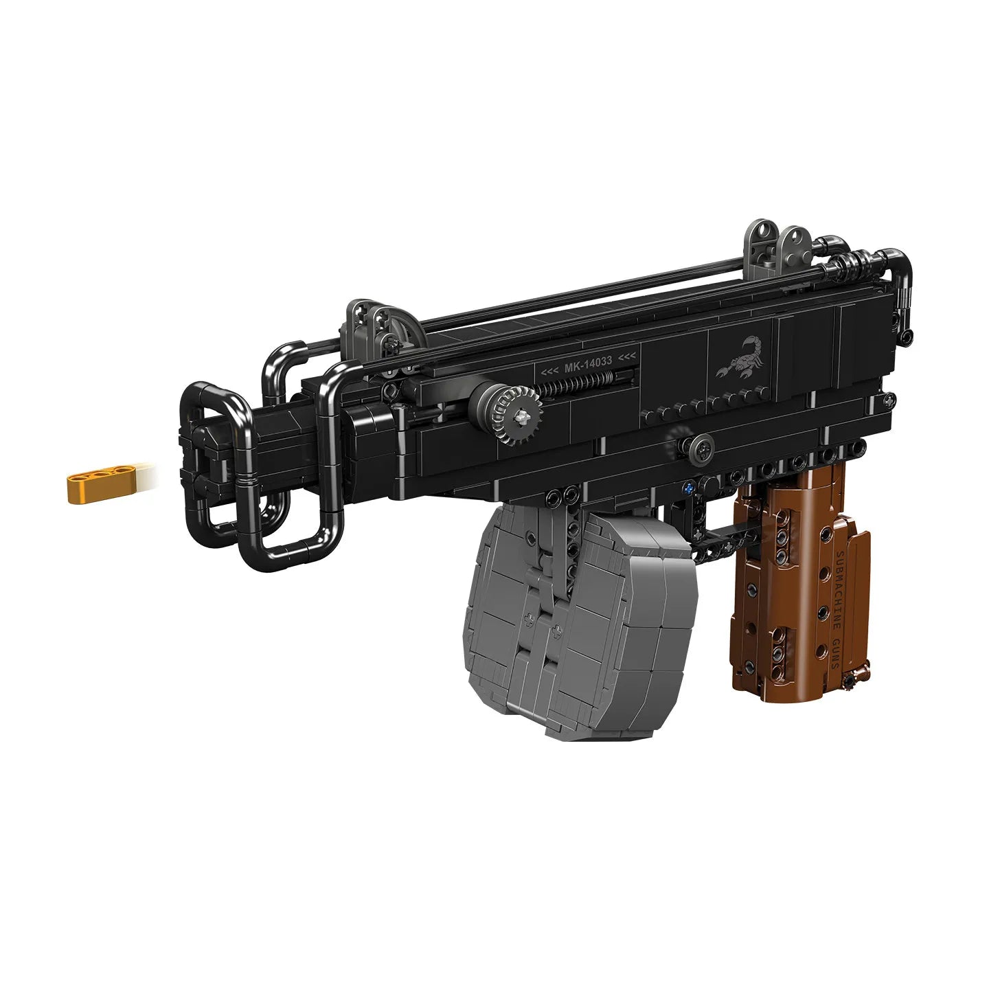 1062Pcs Technical Scorpion Submachine Gun Model Famous War Military Firearms Building Blocks Series Boy toy assembly model gift