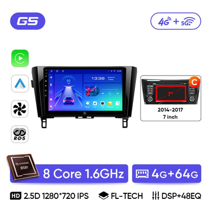 Ainavi Car Multimedia Player For Nissan X-Trail 3 T32 Qashqai J11 2 2014 2016 2018 2020 radio wireless Carplay Android Auto 2din