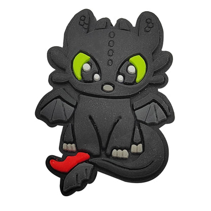 1-16pcs Cartoon Dragon Shoe Charms PVC Anime Shoes Accessories Fashion Boys Sandals Garden Shoe Buckle DIY Charms
