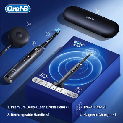 Oral B Io7 Electric Toothbrush Io Series Rechargable Waterproof Smart Rotating Timing Electronic Automatic Tooth Brushes