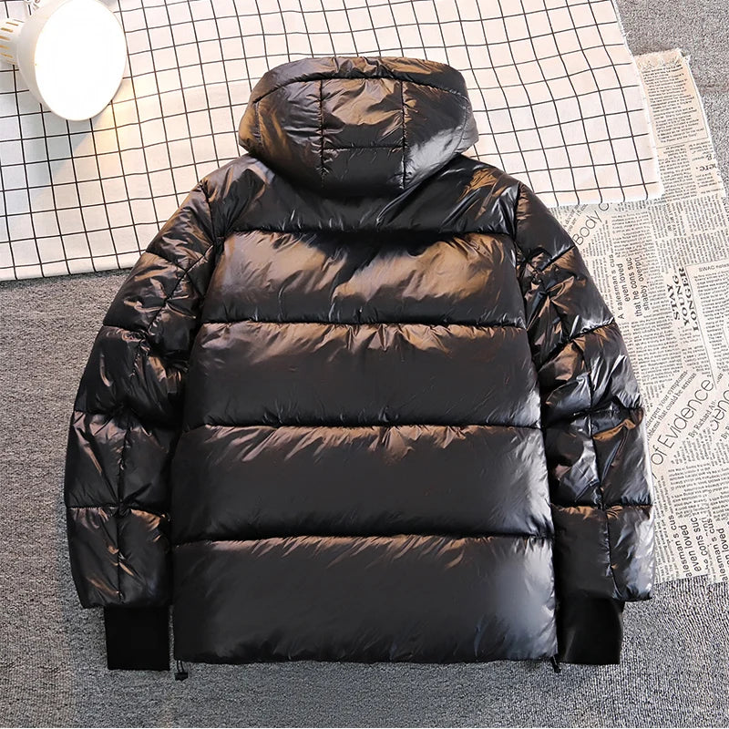 Winter Casual Down Warm Cotton Jacket Men Comfortable Fashionable Outdoor Warm Cotton Jacket Fashion Men  Hooded Cotton Jacket
