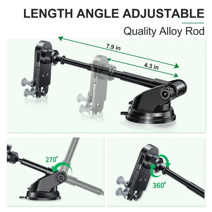 Eary for Z fold 7 6 5 Car Phone Holder Stand Mount Dashboard Suction Cup Bracket 360°Rotate for Samsung S26 S25 iPhone 17 Xiaomi