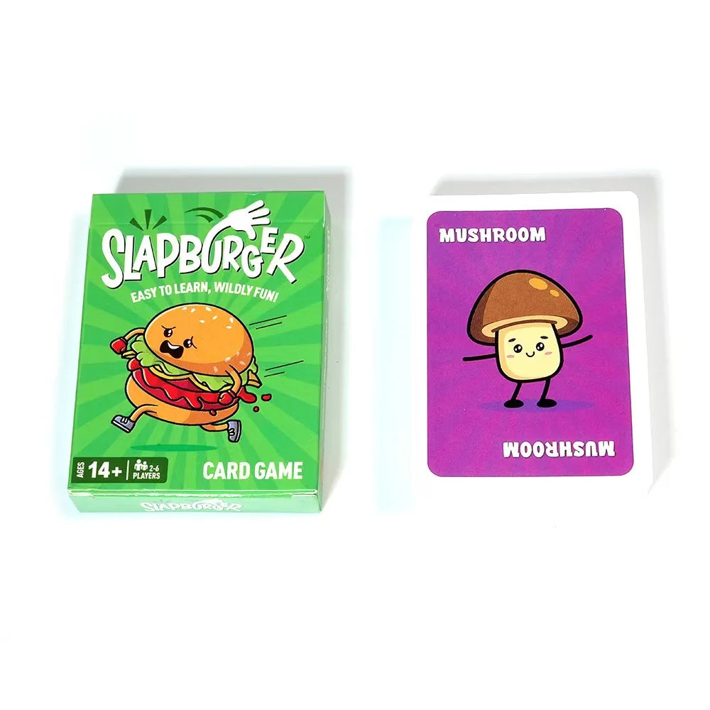Slapburger Card Game - Fast-Paced Family Party Games Game Night & Friends - Easy to Play Card Game 2-6 Players