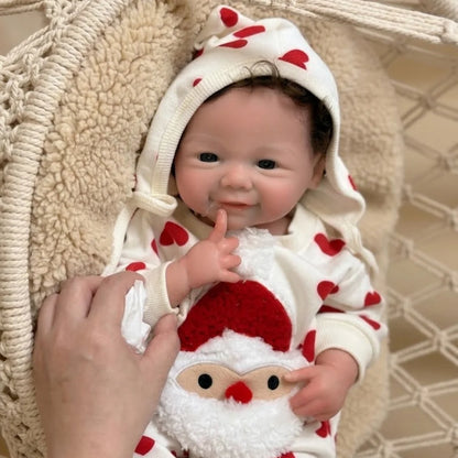 OtardDolls-45cm Open Mouth Solid bebe reborn de silicona Girl Dolls With Rooted Hair Handmade Paint & Unpaint Skin Reborn Doll