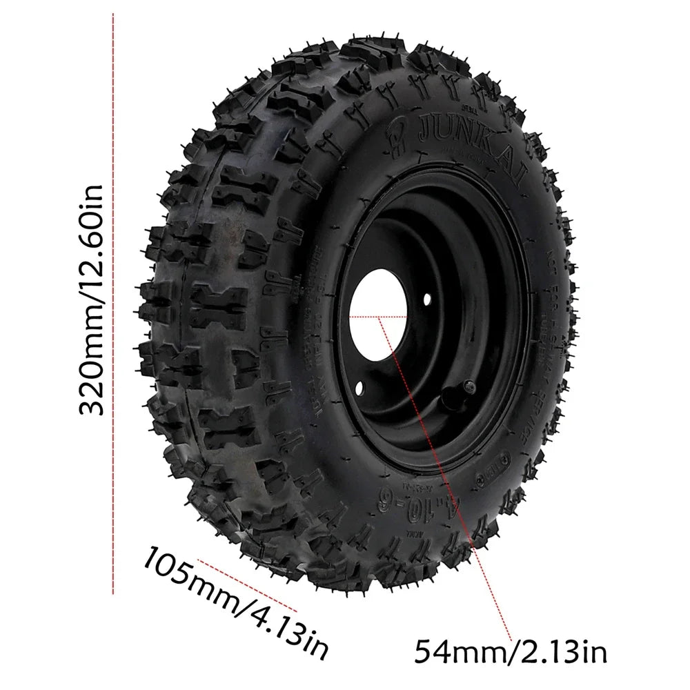 TDPRO Karting Accessories Go Kart DIY Rear Axle Assembly Wheel Hub Kit with 2pcs 4.10-6 Wheels For Mini Kids ATV QUAD Buggy