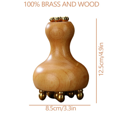 Radiant Skin Savior Lymphatic Detox Face Massager Fades Wrinkles Firms Jawline and Eyes Natural Copper Wood Beauty Tool