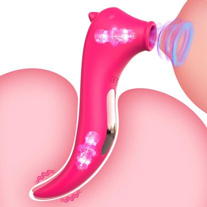 Powerful Clitoris Sucking Vibrator for Women Nipple Oral Vacuum Stimulator Massager Dildo Female Masturbator Sex Toys for Adult