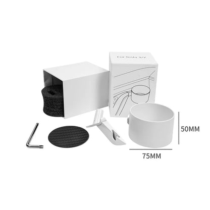 Cup Holder Adapter Tesla Model 3 Tesla Model Y Accessories Car Door Cup Holder Bottles Expander Organizer with Silicone Coaster