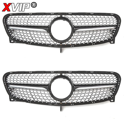 XVIP Chrome Diamonds Style Racing Grille For Mercedes Benz GLA-Class X156 GLA180 GLA200 GLA250 2014-2016 GTR Style Bumper Grille
