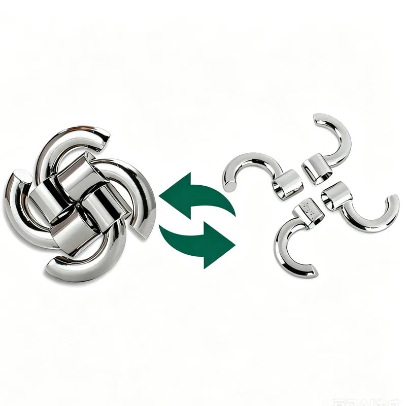 Nian Difficult Metal Brain Teaser Puzzles Steel IQ Games For Kids & Adults Logic Challenges Disentanglement Educational Toys