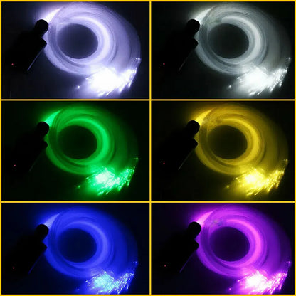 12W Car Roof Star Light 500/1000Pcs Fiber Optic Headliner Star Ceiling Light Kit Led Atmosphere Light with RGB Music APP Control