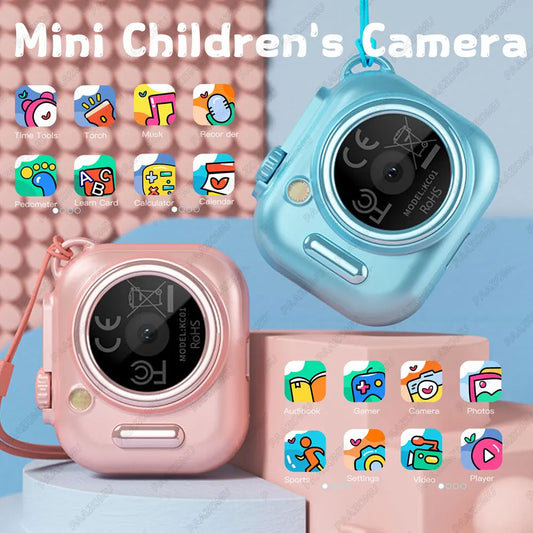Mini Children's Camera Thumb Digital Cameras Story Machine Micro Camcorder Support SD Card With 1.85" Screen Toy Camera for Kids