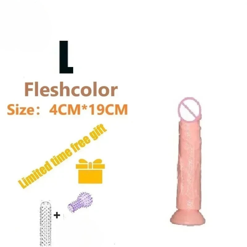 Dildos Sex Toys Dick Cheap Soft Female Vagina Clitoris Anal Masturbators Penis with Suction Cup 5 Colors Consolador Dildo Gode