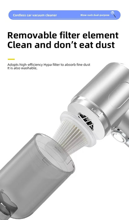 Car vacuum cleaner cleaning high-power mini-charging multifunctional blowing and sucking lighting hand-held convenient small car