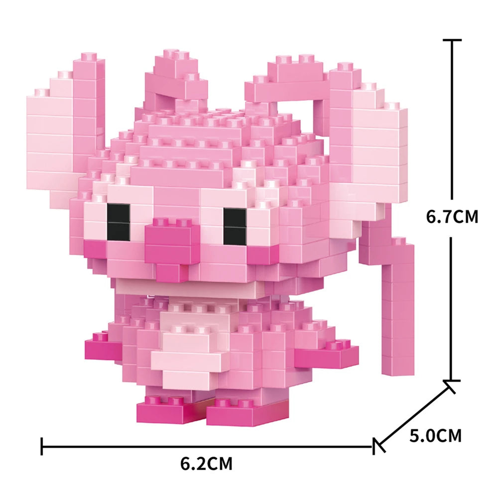 Cartoon Anime Hello Kitty Panda Refrigerator Magnet Blocks Kuromi My Melody Cinnamoroll Building Blocks Toy Kids Birthday Gift