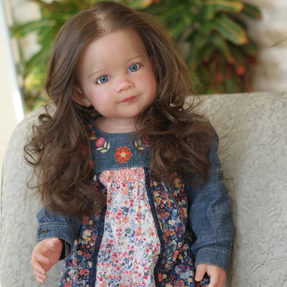 30inch Reborn Doll Kit Ziva Huge Size Toddler Girl Unfinished Unpainted Unassembled for Artists DIY Doll Parts Collectible Doll