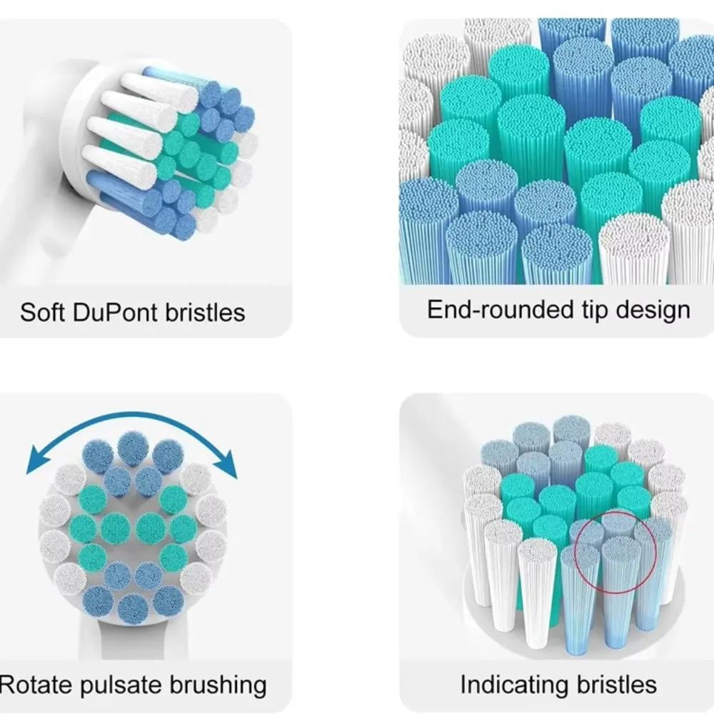 (20/40PCS) Replacement Toothbrush Heads Compatible with Oral-B Braun Professional Electric Toothbrush Heads Brush Heads