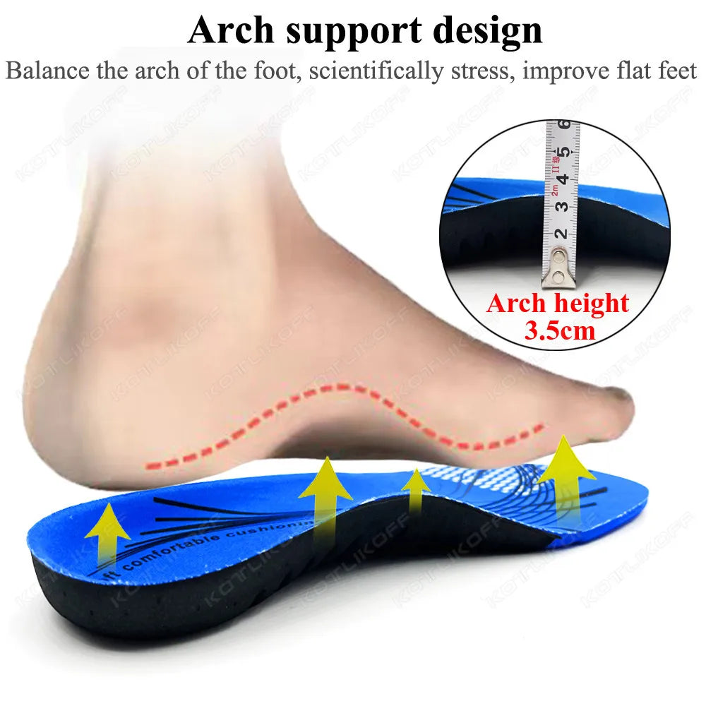 Flat Feet Template Arch Support Orthopedic Insoles Men Women Plantar Fasciitis Heel Pain Orthotics Insoles Sneakers Shoe Inserts