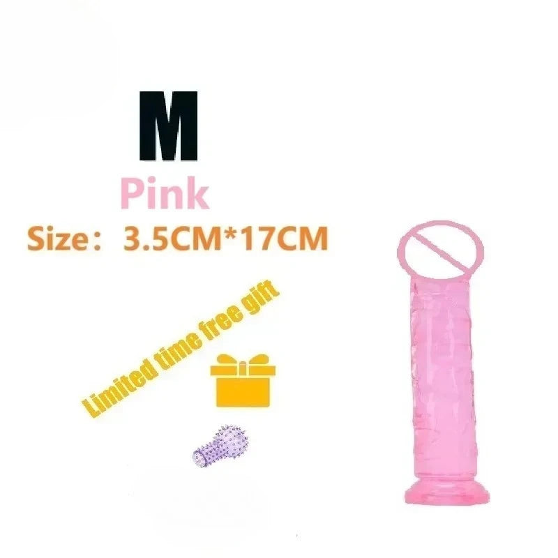 Dildos Sex Toys Dick Cheap Soft Female Vagina Clitoris Anal Masturbators Penis with Suction Cup 5 Colors Consolador Dildo Gode
