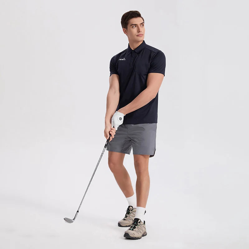 LUCEN 2026 Simple Style Printed Men's High-Quality Golf Sport Polo Shirt Breathable Tennis Quick-Dry T-Shirt Tops POLO Tees