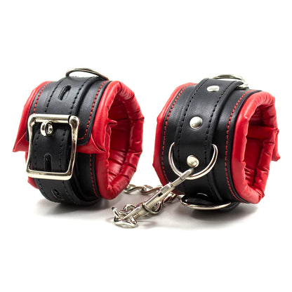 BDSM Sex Leather Bondage Optional Handcuffs Collar Wrist Ankle Cuffs for Fetish Erotic Adult Games Couple Sex Toys Restraints