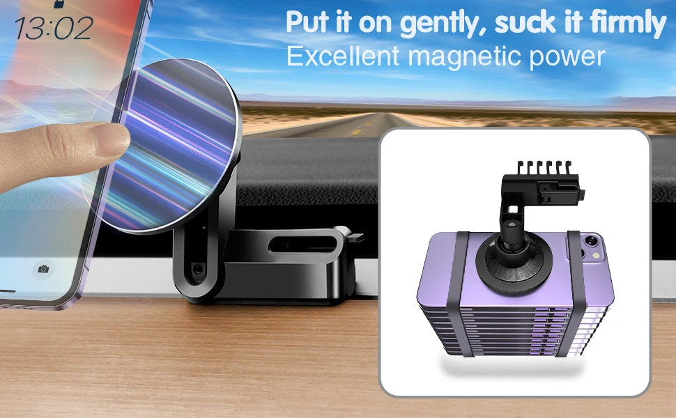 Magnetic Wireless Car Charger Mount Adsorbable Smartphone Holder for Tesla Model 3 Y 2023 Car Phone Holder Mounts Accessoires