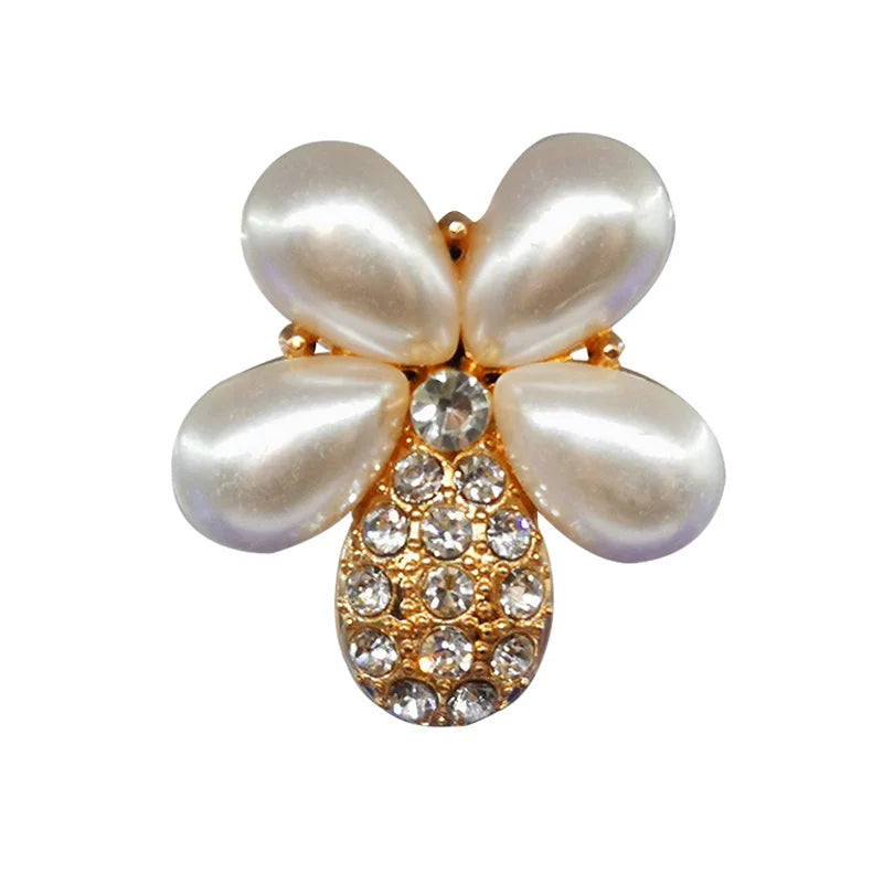 1pcs Designer Golden Crown Metal Shoe Charms Sea Star Shell Luxury Decorations for Shoe Accessorie Heart Pins for Women Girls