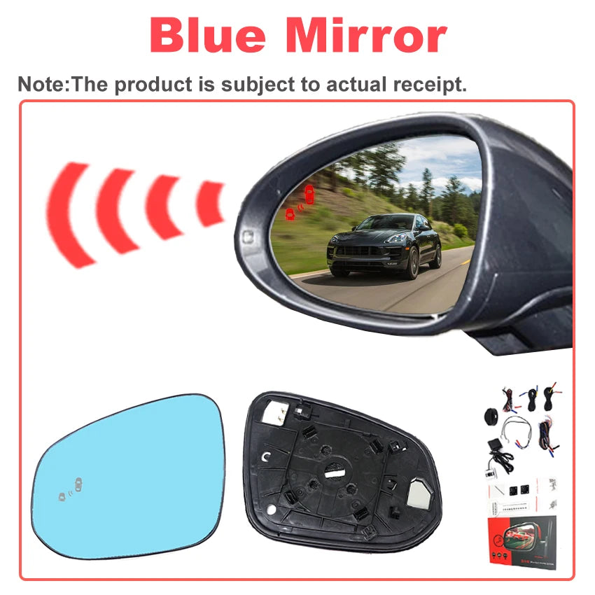 Car Blind Spot Monitoring System Alarm Mirror BSD BSA BSM 24GHZ Radar Lane Change Assist Sensor For Porsche Macan 2014 to 2024