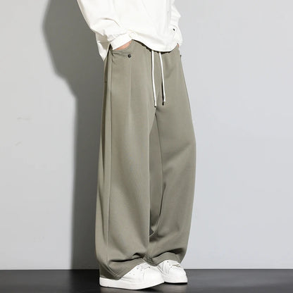 2025 Autumn Men Sweatpants Baggy Joggers Cotton Korean Sports Pants  Neutral Loose Outdoor Jogger Fitness Trouser