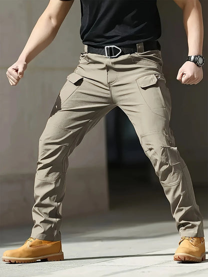 S-6XL Men's Tactical Cargo Pants Outdoor Casual Sports Pant Hiking Fishing Waterproof Multi-pocket Men Trousers for Work