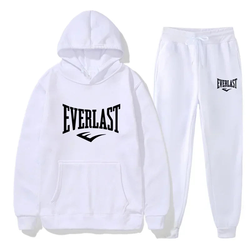 Autumn and Winter Fashion Men's Fitness Jogging Wear Casual Sportswear Suit Hooded Jumper Hoodie + Trousers Two-piece Set