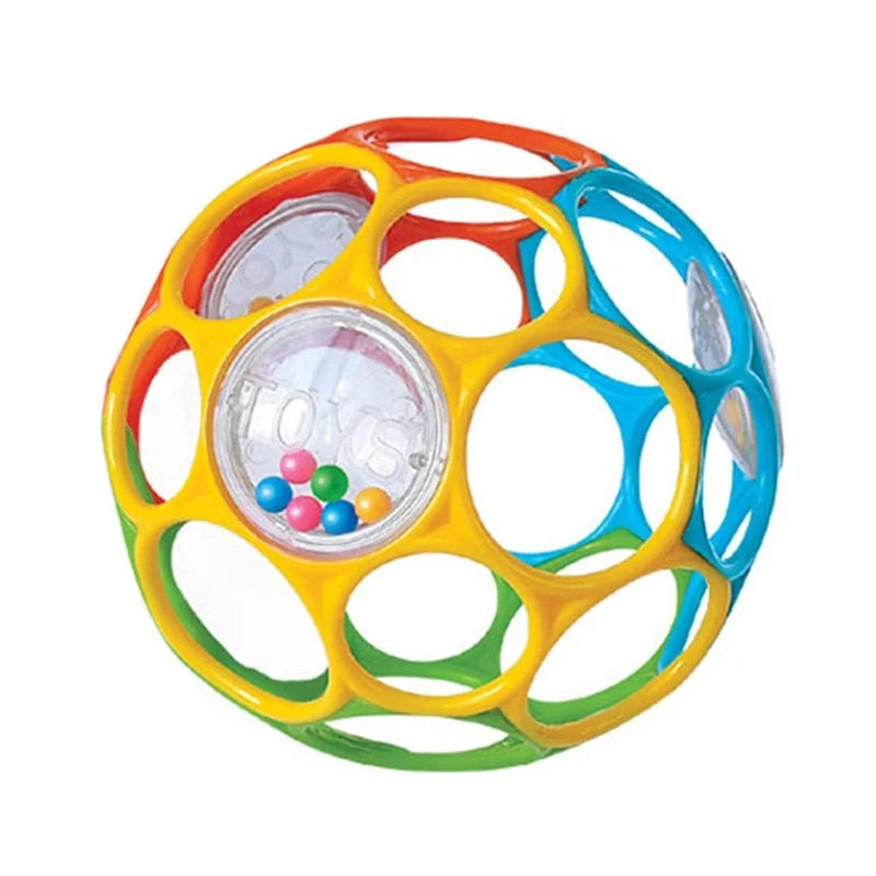Soft Baby Grasping Ball Rattles with Bell Ball Early Education Educational Sensory Toy Random Color Baby Toys 0 12 Months