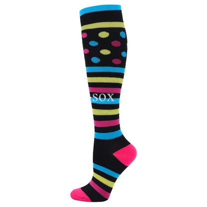 1Pair New Compression Stockings 20-30Mmhg Knee High Sports socks Fit Medical Varicose Veins Pregnant  Edema Diabetes Circulation