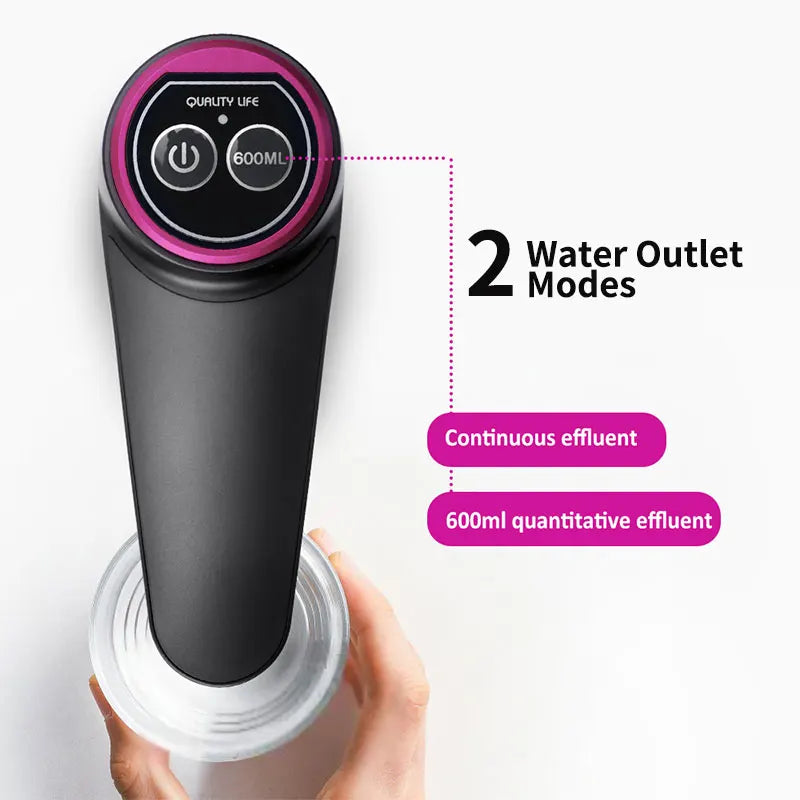 HiPiCok Electric Water Dispenser with Universal Bucket Cap Water Bottle Pump USB Automatic Water Pump for any Gallon Bottle