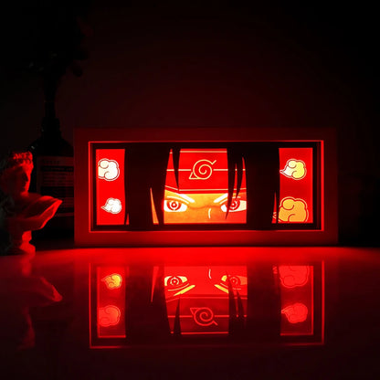 Anime Series Paper-Cut Light Room Bedroom Night Light Remote Control Colorful Light Box Atmosphere Light