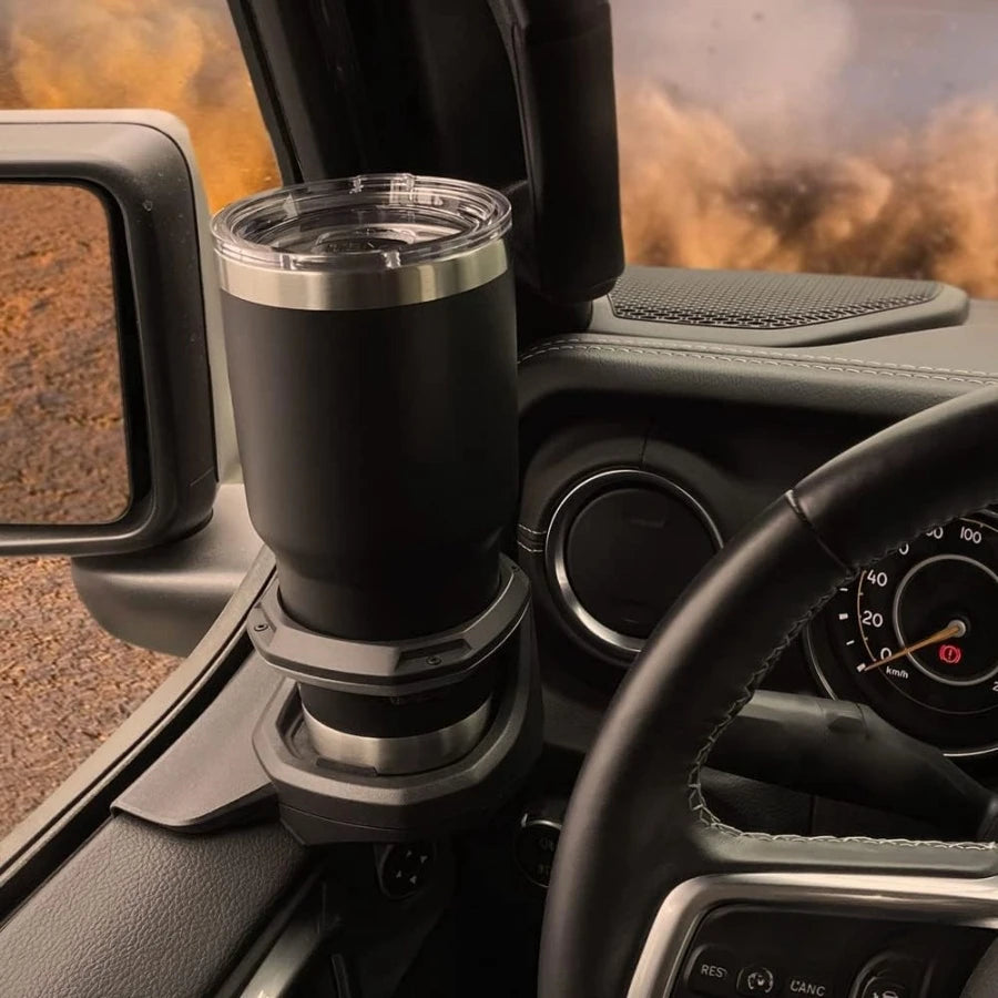 For Jeep Wrangler JL JLU 4XE 2018-2025 Gladiator JT ABS Door Cup Holder Left & Right Side Cup Holder Accessories