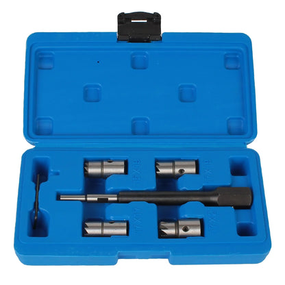 Car Diesel Injector Seat Cutter Set Oil Nozzle Reamer Carbon Remover Clean Kit Auto Repair Tool Automotive Accessories Universal