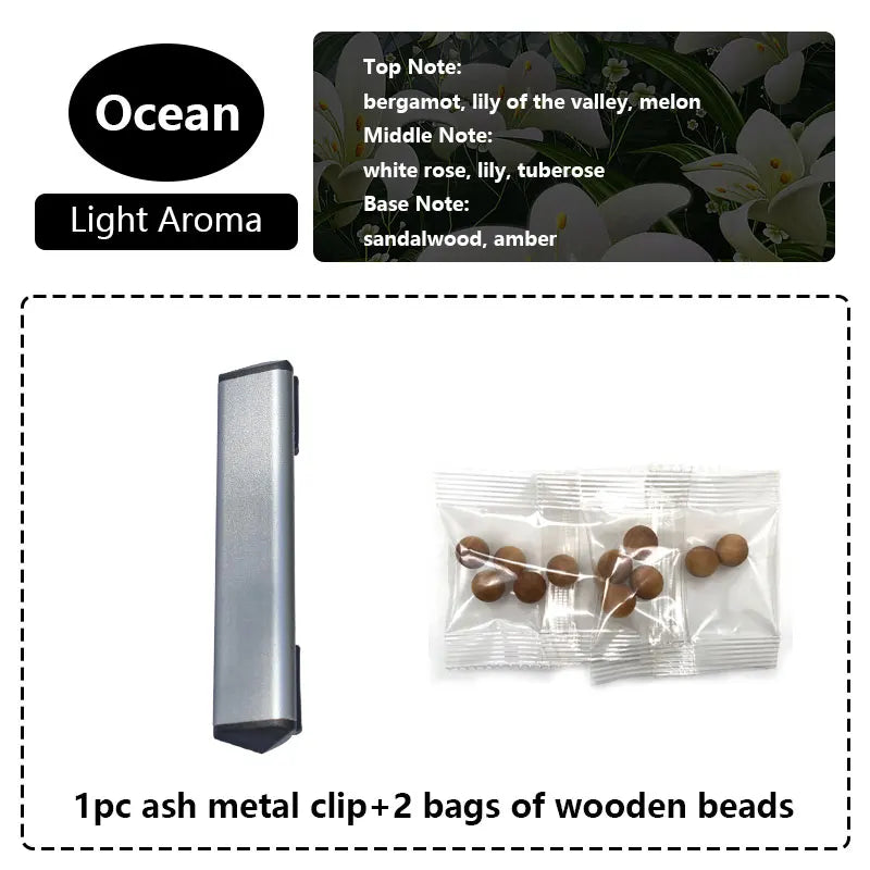 For Tesla Model 3/Y Air Freshener - Invisible Design -Automatic Deodorizer Fragrance Diffuser Car Aromatherapy Wooden Bead