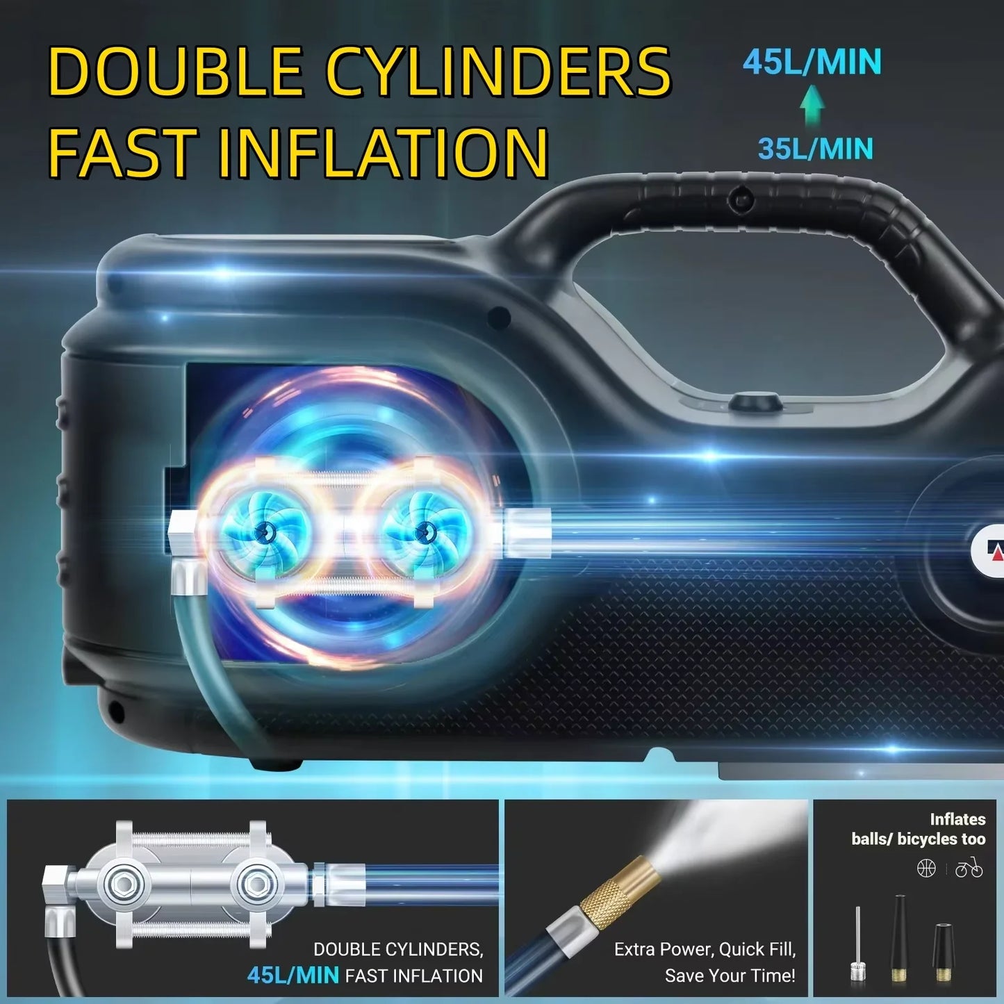 12V in-car digital display hydraulic 5-ton electric jack air pump wrench multifunctional emergency tire change height lift