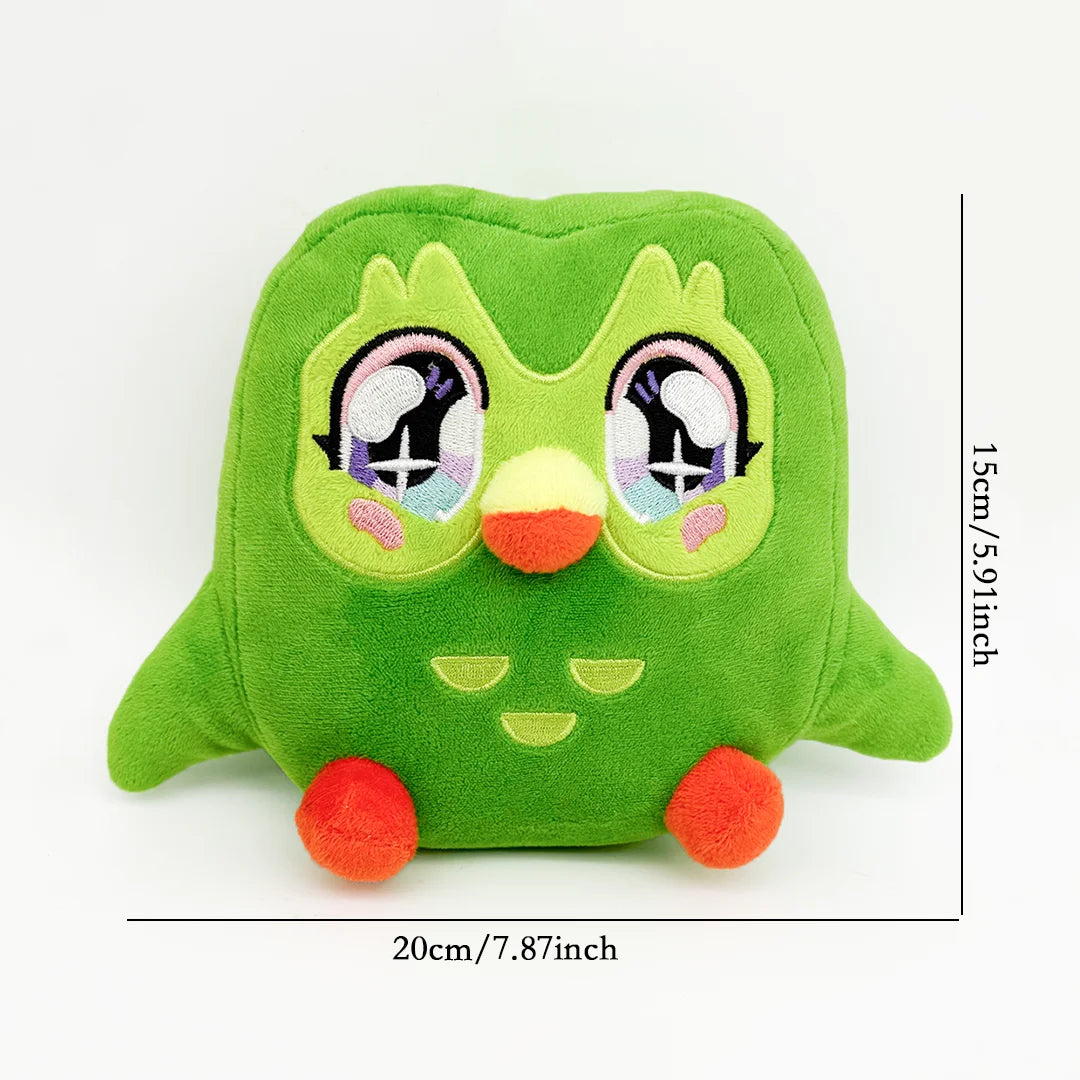 TreasuringU 2026 New Green Owl Plush Toy Kawaii Cute Bear Stuffed Dolls Cool Purple Girls Plushie Duobuff Children Birthday Gift