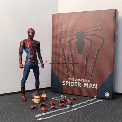 Ct Toys Spiderman Mafex 185 Classic Costume Anime Figure Ver Miles Morales 2099 Spider-man Action Figure Figurine Toys Gift