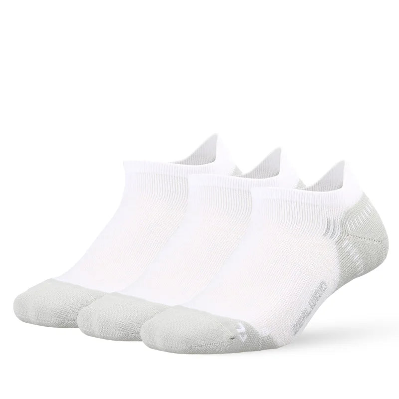 ZEALWOOD Running Cotton Socks Men's Women's Breathable Cushion No Show/Ankle/Crew Antibacterial Moisture Wicking Socks 3 Pairs