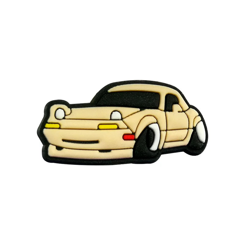 1/25PCS Cool Car Shoe Charms Accessories Pins for Men Boys Muscle Car Supercar Shoe Decorations fit Sandal Sneaker Clog Buckle